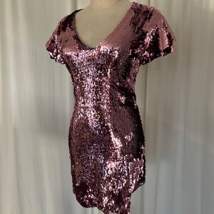 ZARA | Pink Sequin Dress